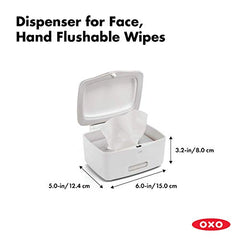 OXO Good Grips Wipes Dispenser for Face Wipes, Hand Wipes and Flushable Wipes