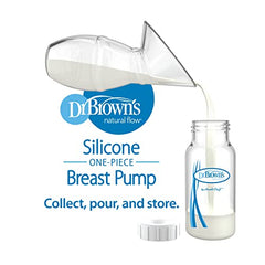 Dr. Brown's Silicone One-Piece Breast Pump, Blue