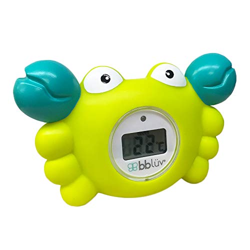 bblüv - Kräb - 3-in-1 Bath and Room Thermometer & Bathtime Toy (Celsius)