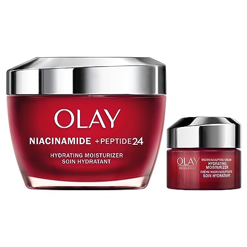 OLAY REGENERIST NIACINAMIDE FACE MOISTURIZER 50ML + OLAY REGENERIST MICRO-SCULPTING CREAM TRIAL/TRAVEL SIZE 15mL GIFT SET