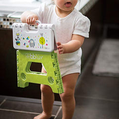 bblüv - Stëp - Foldable Step Stool - Safe, Compact and Easy to Clean (Lime)