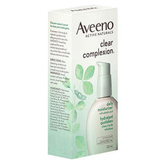 Aveeno Clear Complexion Daily Moisturizer - Face Wash, Salicylic Acid, Dry Skin & Oily Skin Cleanser - 120ml (Packaging May Vary)