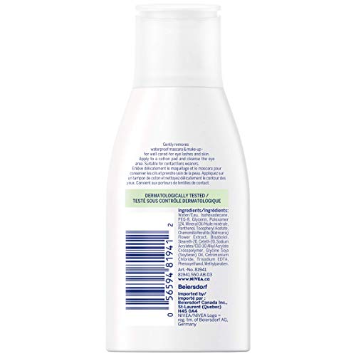 NIVEA Waterproof Eye-Makeup Remover, 125mL