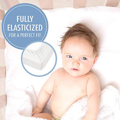 Kushies Baby Organic Jersey Crib Fitted Sheet, Off-White