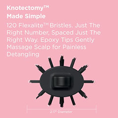 The Knot Dr BC114C All-in-One Mini Oval Dryer Brush. Dry and Style For All Hair Types, Pink