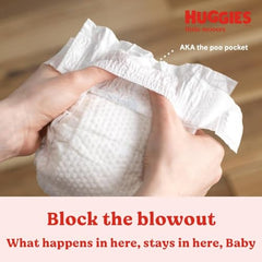 HUGGIES Diapers Size 4 - Huggies Little Movers Disposable Baby Diapers, 22ct, Jumbo Pack