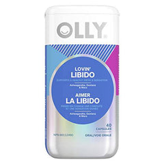 OLLY Supplement Capsules support physical aspects of drive & sensation Lovin' Libido supplements for women with ashwagandha, damiana & maca 40 capsules