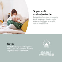 Babymoov B.Love U-Shape Pregnancy Pillow - Premium Maternity Cushion for Ultimate Sleep Comfort (Oeko-TEX Certified)