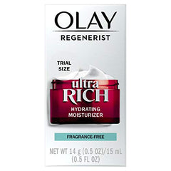 Olay Regenerist Ultra Rich Face Cream, Face Moisturizer with Vitamin B3, Niacinamide, Fragrance-Free, Travel/Trial Size