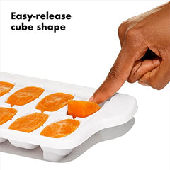 OXO Tot - Baby Food Freezer Tray Set - Freezer Storage Containers - Great for Portioning, Storing and Freezing Baby Food - Mealtime - Teal - 2-Pack