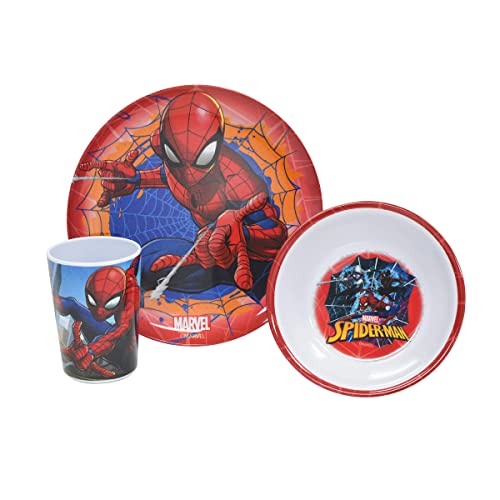 Spider-Man Melamine Dinner Set for Kids