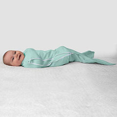 SwaddleMe Room to Grow™ Pod – 0-6 Months, 1-Pack (Teal Waves) Compression Swaddle Grows with Baby and Helps Prevent The Startle Reflex for Comfortable Sleep