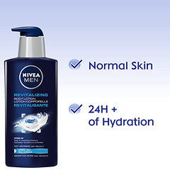 NIVEA Men Revitalizing Body Lotion for Normal Skin, 625 mL