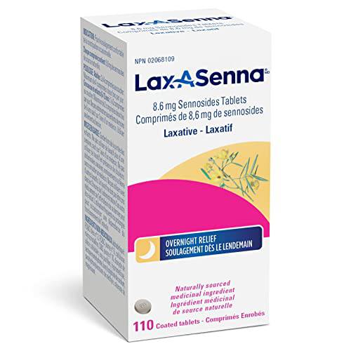 Lax-A-Senna. Naturally sourced Laxative. 110 x 6.8 mg Sennosides Tablets. Sometimes the best start to your day is a regular one.