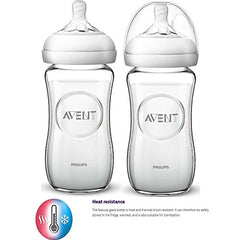 Philips Avent Natural Glass Bottle Baby Gift Set, SCD201/01