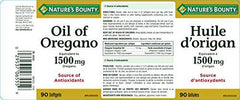 Nature's Bounty Oil of Oregano Supplement, Source of Antioxidants, 90 Softgels