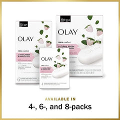 Olay Fresh Outlast Cooling White Strawberry & Mint Beauty Bar 90g, 4 Count