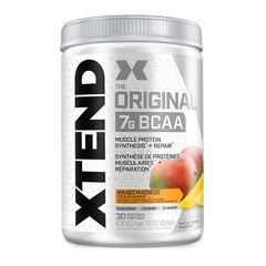 Scivation XTEND Original BCAA Powder | Sugar Free Post Workout Muscle Recovery Drink with Amino Acids | 7g BCAAs for Men & Women | 30 Servings, Mango Madness