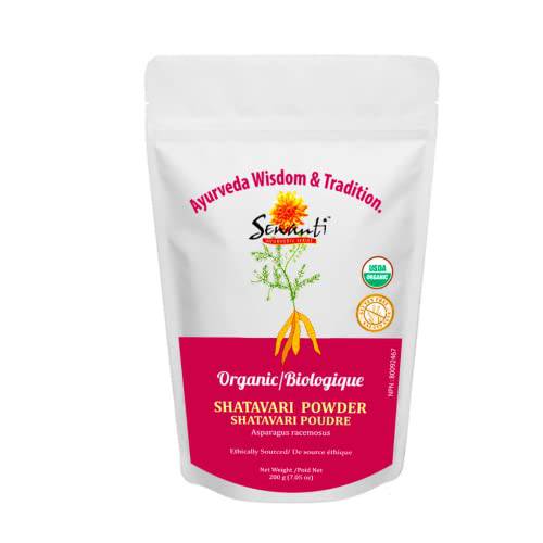 Organic Shatavari Powder 200g/ NPN 80092467/ Asparagus Racemosus/Adaptogen/Energy & Stress