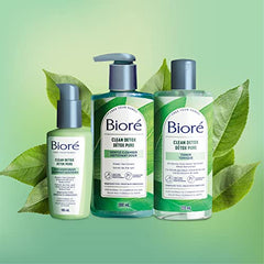 Bioré Clean Detox Gentle Cleanser, for Normal to Combination Skin, 200mL, Clear