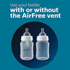 Philips Avent Anti-colic Baby Bottle with AirFree Vent Newborn Gift Set With Snuggle, Clear, SCD306/10