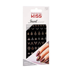 Kiss Nails Jewel accents - Treasure Love, 1 Count, 1.6 Ounce (Pack of 1)