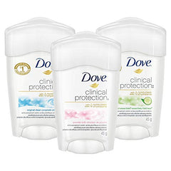 Dove Clinical Protection Antiperspirant Stick deodorant for sensitive skin Cool Essentials antibacterial odour protection 45 g