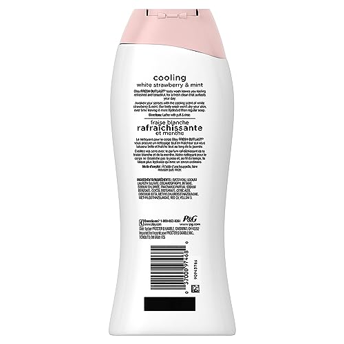 Olay Fresh Outlast Body Wash, White Strawberry & Mint, 22 fl oz