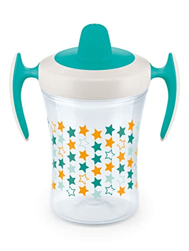 NUK Cups Evolution Soft Spout Learner, 1 Pack, Teal