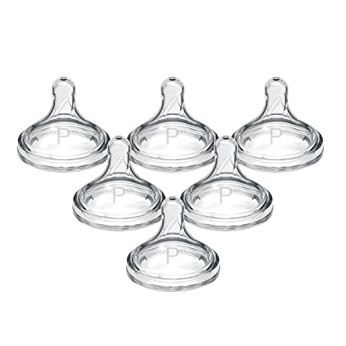 Dr. Brown's Options+ Wide-Neck Baby Bottle Nipple, Preemie (0 Months+), 6 Pack