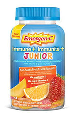 Emergen-C Immune+ Junior Vitamin C Gummy Supplement, Kid's Vitamins Fun-tastic Fruit Flavour, 44 Gummies