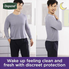 Depend Night Defense Incontinence Underwear for Men, Overnight, Disposable, Extra-Large, 12 Count, (Packaging May Vary)