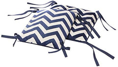 BabyDoll Chevron Junior Rocking Chair Pad, Navy