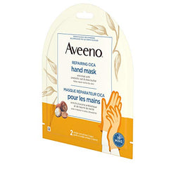 Aveeno Repairing CICA Hand Mask - Shea Butter, Prebiotic Oat - Dry Skin - Fragrance Free, 2 count, 40 grams each