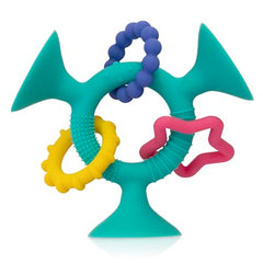 Nuby Silly Three Prong Interactive Suction Toy with Colourful Rings Multiple