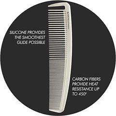 Sam Villa Signature Series Wide Cutting Comb, Ivory