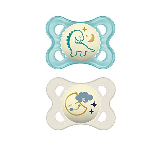 Night Pacifier 0-6 months (2 pack), Boy