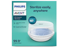 Philips AVENT Microwave Steam Sterilizer for Baby Bottles, Pacifiers, Cups and More, SCF281/05