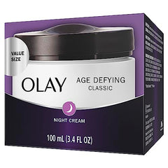 Olay Age Defying Classic Night Cream, Face Moisturizer, 100 Milliliters