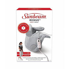 Sunbeam Renue Heat Wrap, Neck and Shoulder Tension Relief Heating Pad, Grey