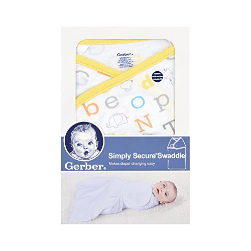 Gerber Simply Secure Swaddle, Small, Yellow