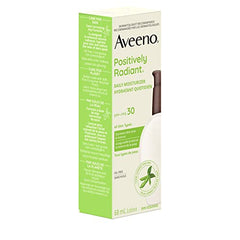 Aveeno Positively Radiant Daily Moisturizer SPF30, 68 mL (Packaging May Vary)