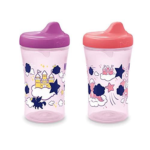 NUK Hide 'n Seek Hard Spout Cup, 2 Pack, Pink