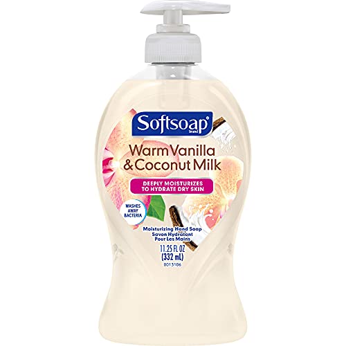 Softsoap Deeply Moisturizing Liquid Hand Soap Pump Warm Vanilla & Coconut Milk 332 Ml