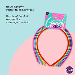 Goody Kids Headband, 5 Piece Multicolour Thin Fabric Headband for Happy Kids