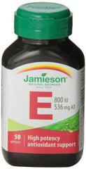 Jamieson Vitamin E 800IU 50's 50 Softgels