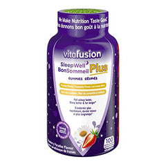 Vitafusion Sleepwell Plus Adult Vitamin Gummies,10mg Melatonin Per Daily Dose, Helps Improve Sleep Quality, 100 Count, Packaging May Vary