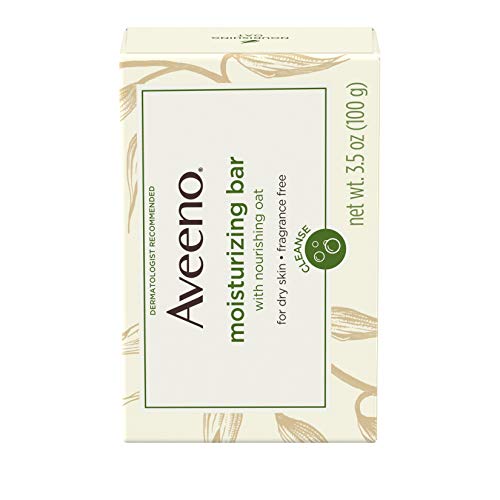 Aveeno Moisturizing Bar Soap with Colloidal Oatmeal for Dry Skin, Unscented (Packaging May Vary)