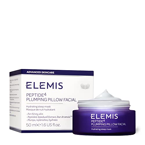 ELEMIS Peptide4 Plumping Pillow Facial Hydrating Sleep Mask, 1.7 Fl Oz