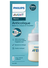 Philips Avent Anti-colic Baby Bottles, 4oz, 3 pack, SCY100/03, Clear